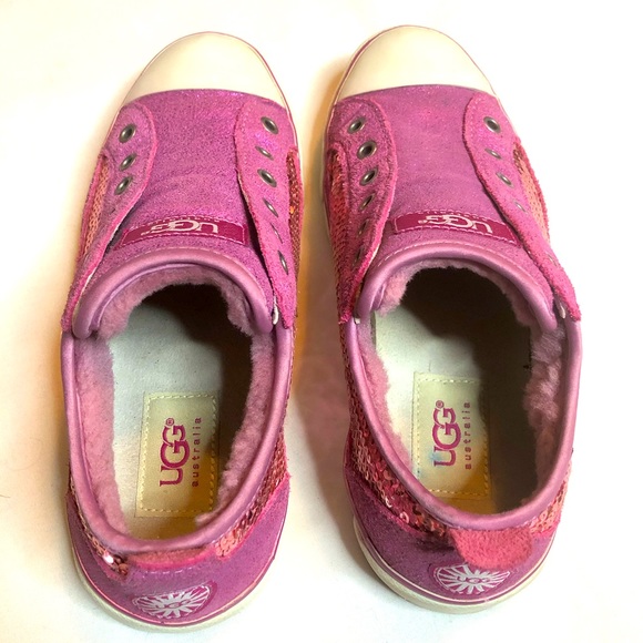 UGG Laela sparkles sequins raspberry sneakers - Picture 5 of 14